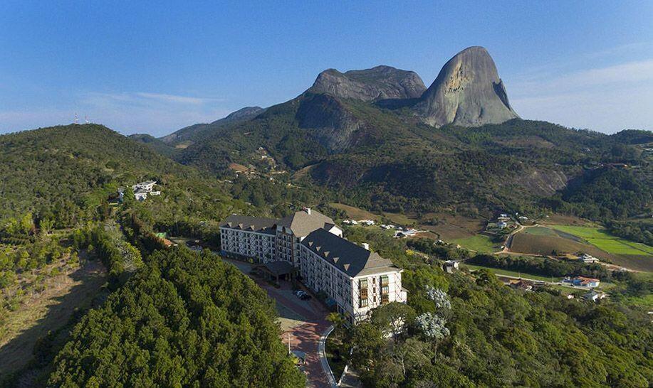 دومينغوس مارتينز Apart Hotel Vista Azul - Hospedagem Nas Montanhas المظهر الخارجي الصورة